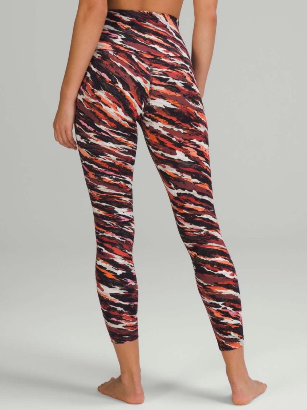 Lululemon Lunar New Year Align High Rise 25” Tiger Tide Smoky Red Multi Gold 4 - Picture 2 of 9